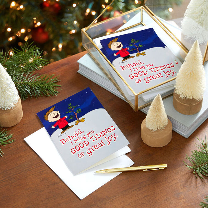 Peanuts® Tidings of Great Joy Religious Christmas Cards, Box of 16