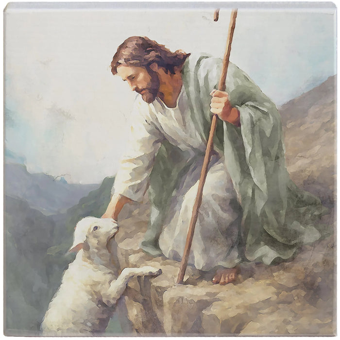 Jesus Lamb On Cliff - Small Talk Square