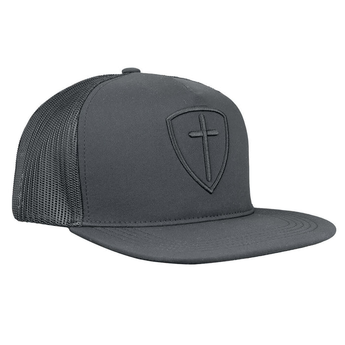 Black Cross And Shield Men's Cap