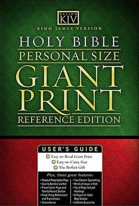 NASB Giant Print Handy Size Bible - Brg Bonded