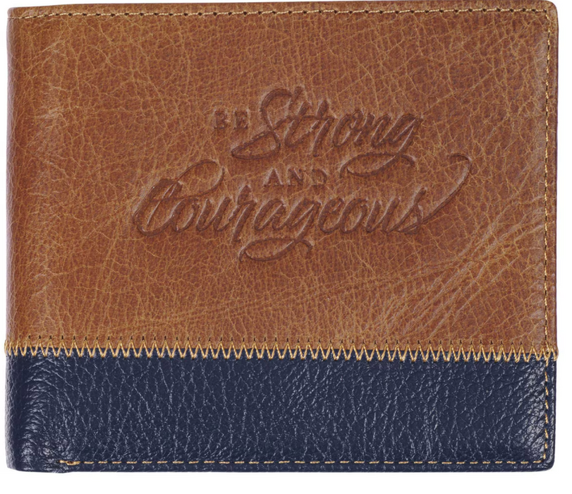 Strong & Courageous Genuine Leather Wallet