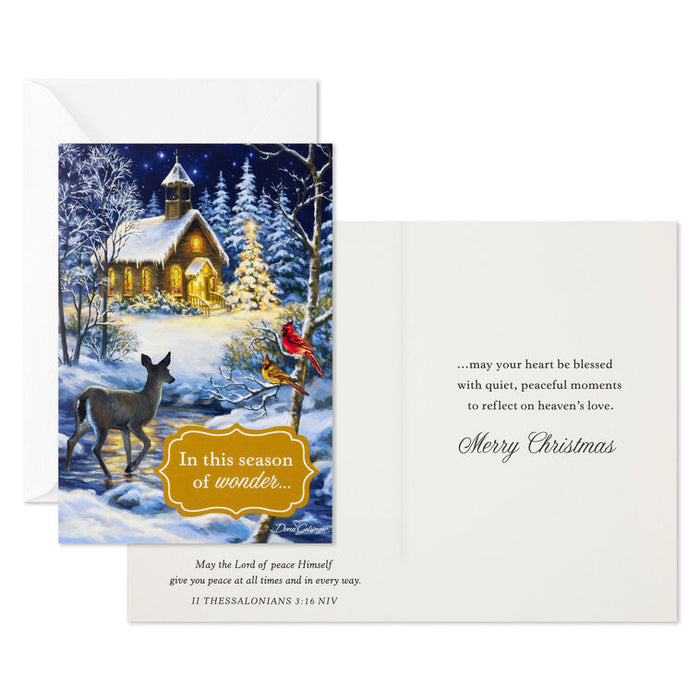 Dona Gelsinger Season of Wonder Religious Boxed Christmas Cards, Pack of 16