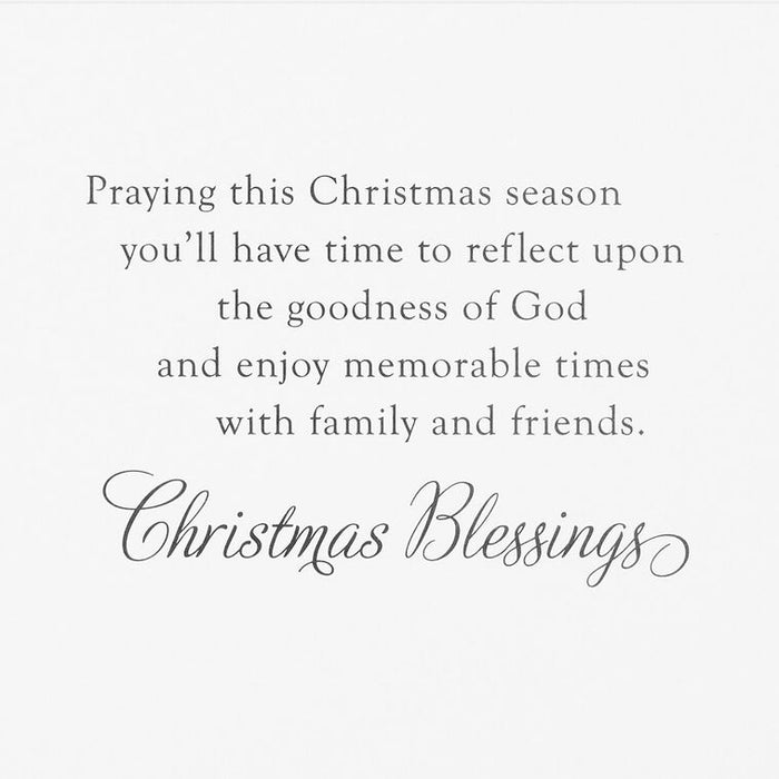 Be Still and Know Winter Scene Religious Boxed Christmas Cards, Pack of 16