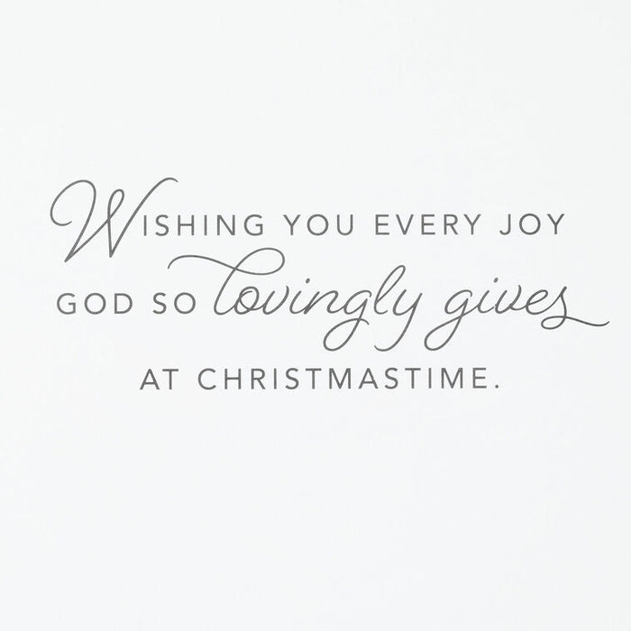 Patchwork Stocking Religious Boxed Christmas Cards, Pack of 16