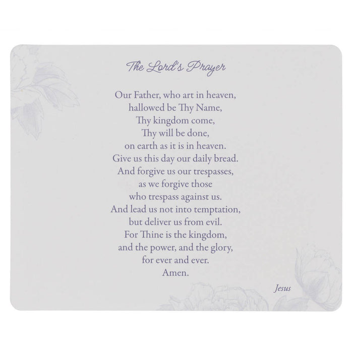 Confession of Our Hope Blue Floral Prayer Cards in Tin - Hebrews 10:23