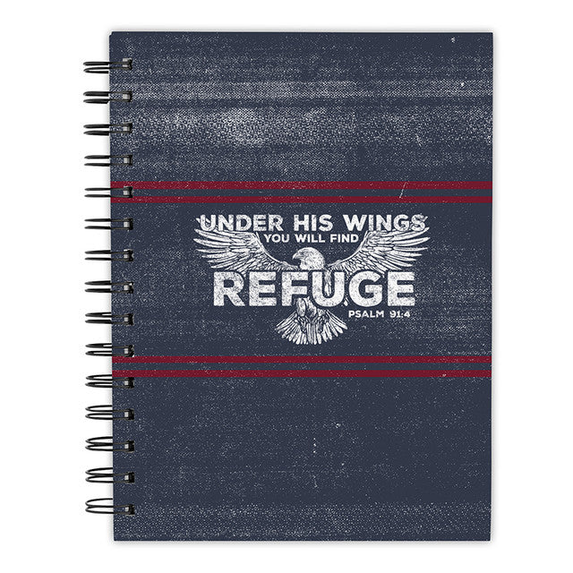 Under His Wings Spiral Notebook - Morning Star Christian Bookstores