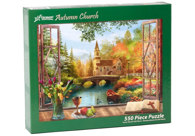 Autumn Church Jigsaw Puzzle - 550 PC