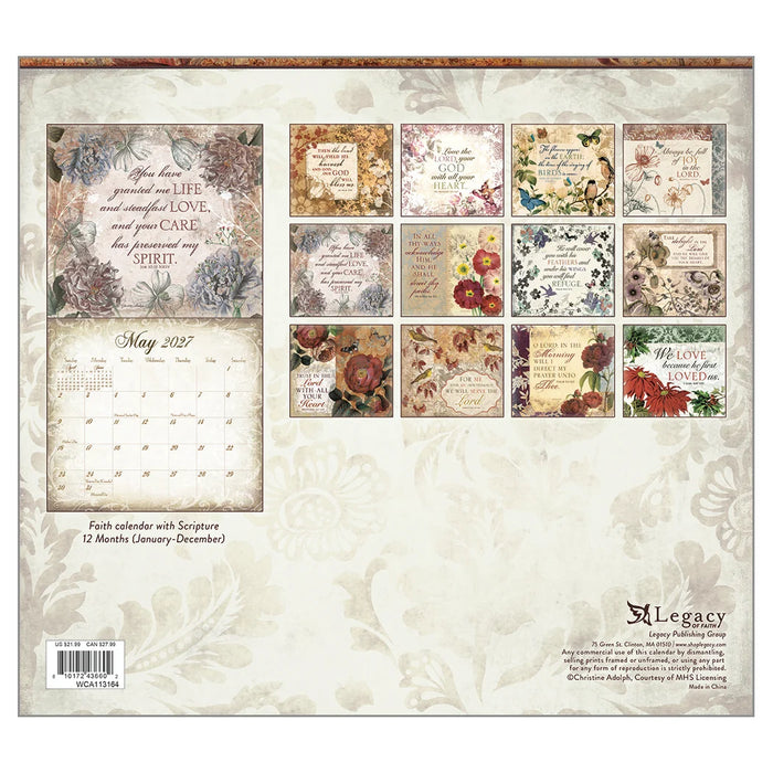 Walk by Faith 2027 Wall Calendar Faith
