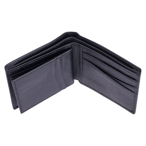 Men's Ebony Black Full Grain Cowhide Leather Bifold Rhino Armor™ Wallet - Morning Star Christian Bookstores