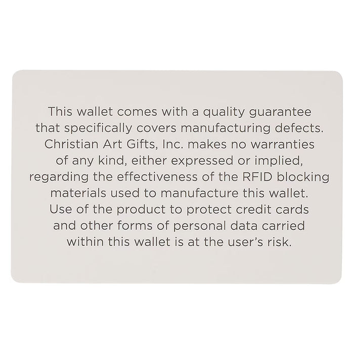 Strong and Courageous Black and Brown Full Grain Leather Wallet with Metal Badge - Joshua 1:9