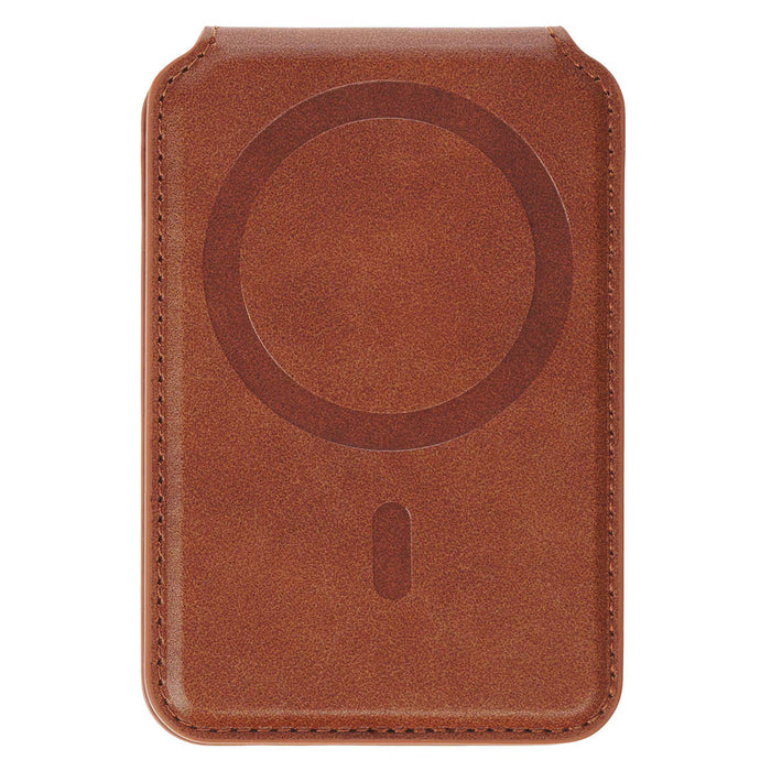Stand Firm Honey-brown Faux Leather Phone Wallet with Stand - 1 Corinthians 16:13