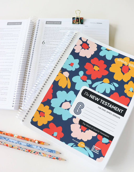 Spiral Bible™ - KJV New Testament - Floral - Morning Star Christian Bookstores