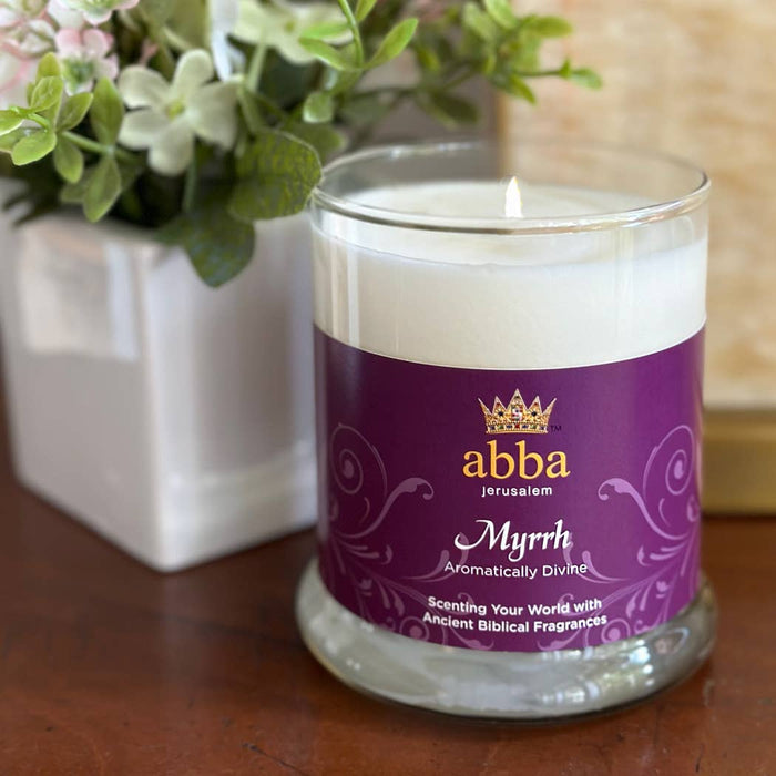 Myrrh 10oz Glass Candle