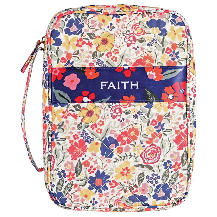 Bible Case Quilted Faith Tan Xlarge