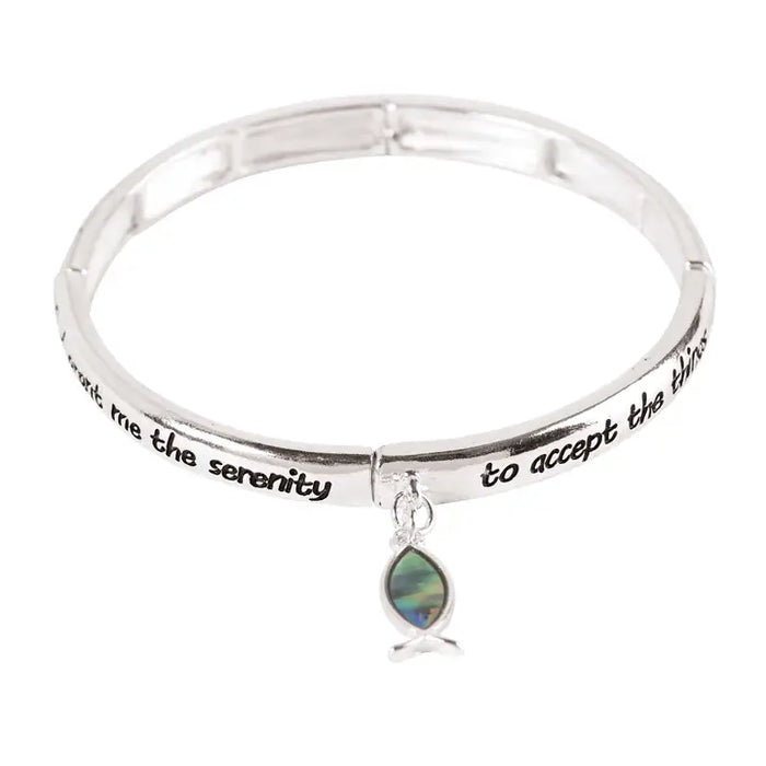 Bracelet Abalone Fish Silver Plated