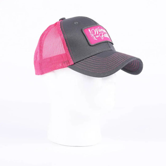 Hat - Pink/Grey - Woman of Faith