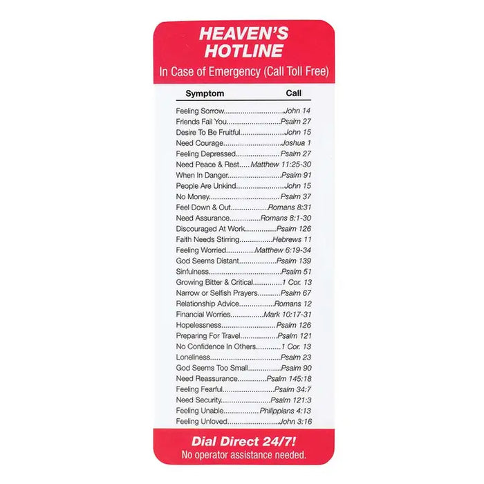 Bookmark In Case of Emergency