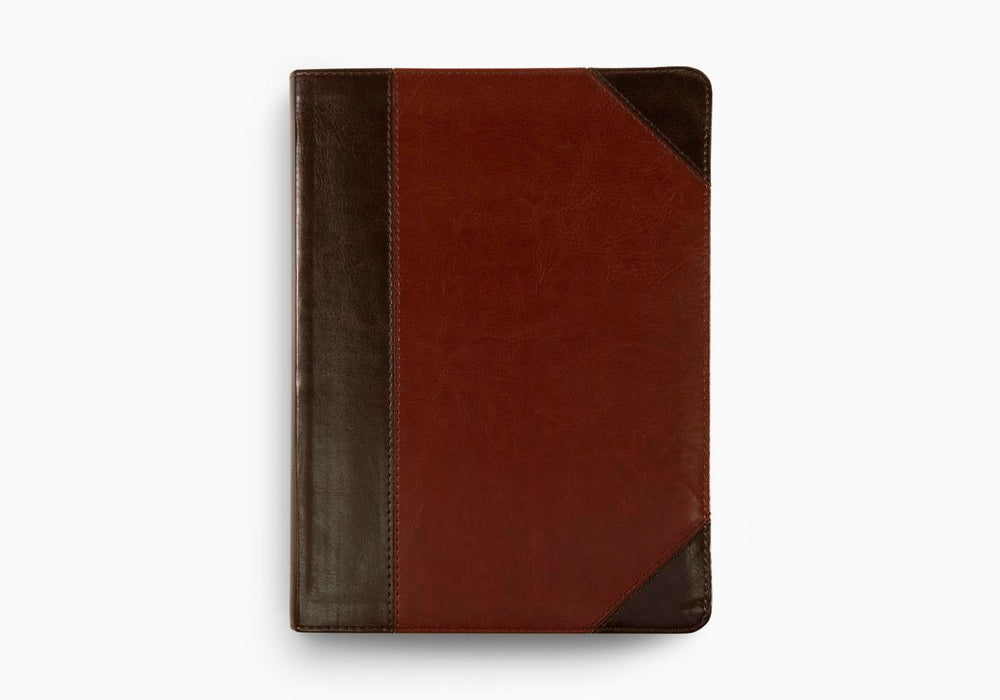 ESV Study Bible TruTone Brown/Cordovan Portfolio Indexed