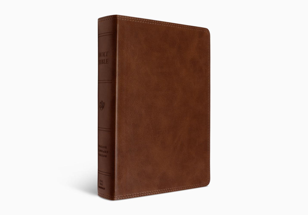 ESV Giant Print Bible, Red Letter TruTone®, Deep Brown