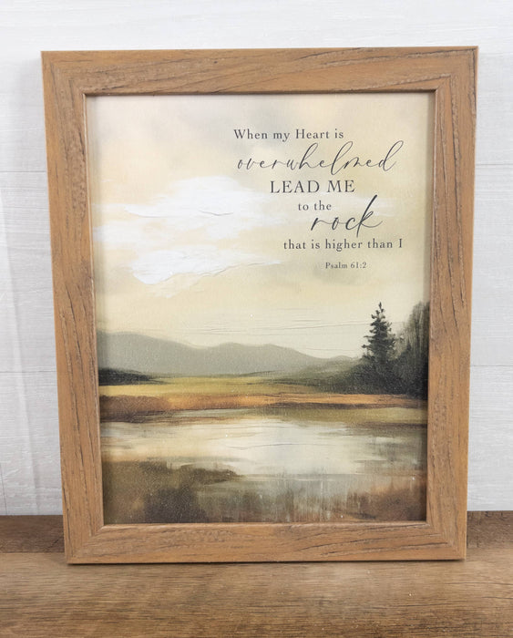 When My Heart Is Overwhelmed Lead Me To The Rock Religious