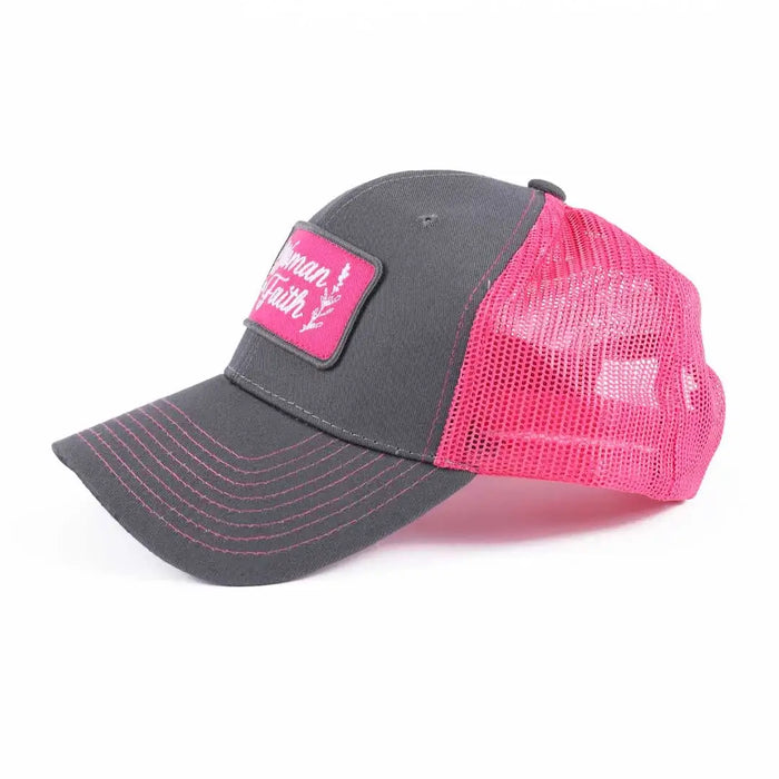 Hat - Pink/Grey - Woman of Faith