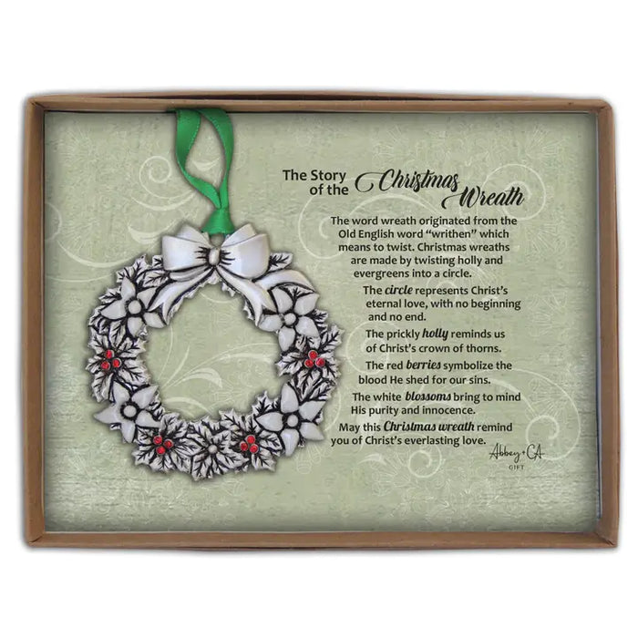 Christmas Wreath Story Ornament