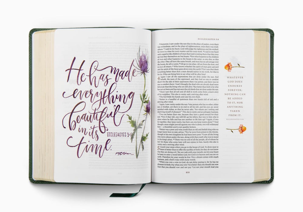 ESV GraceLaced Bible, Journaling Edition (Artwork by Ruth Chou Simons). TruTone®, Quiet Forest