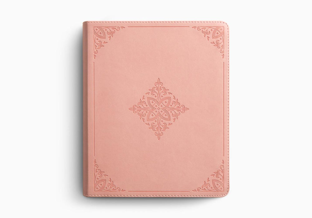 ESV Journaling Bible, Red Letter, TruTone®, Blush Rose, Fleur-de-lis Design