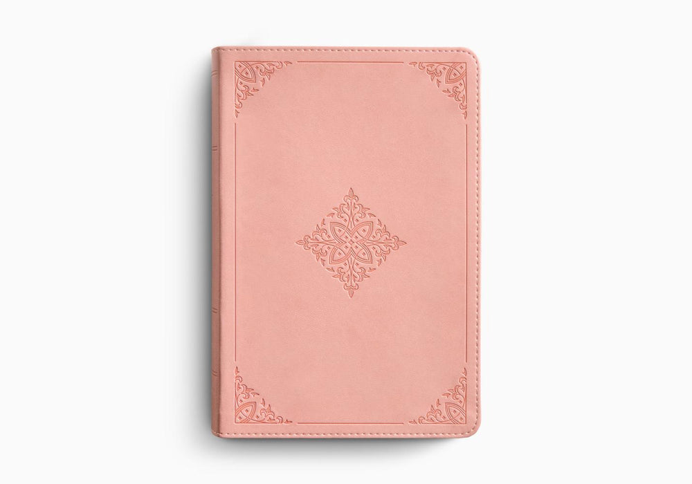 ESV Study Bible, Personal Size TruTone®, Blush Rose, Fleur-de-lis Design