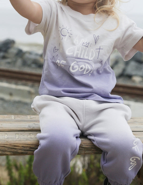 Christian Kids 100% Cotton Child of God Purple Kids Tee