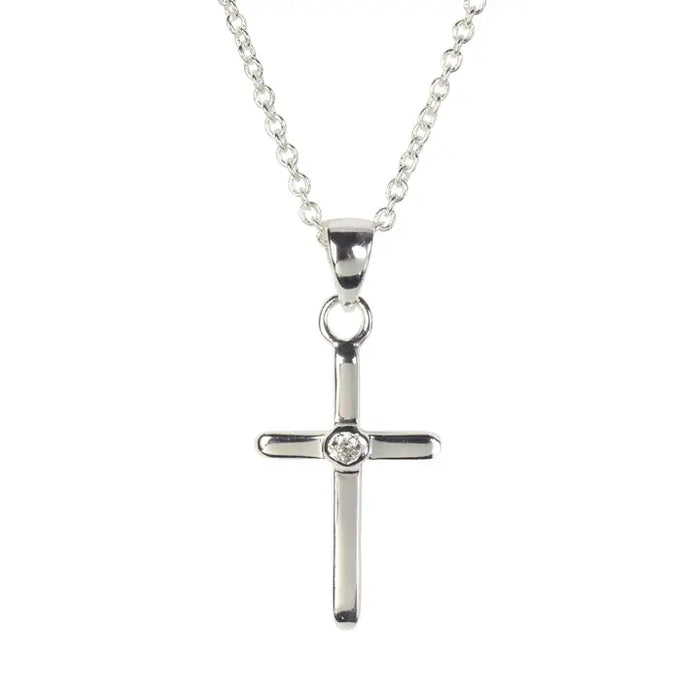 Necklace Womens Box Cross You Are 18"