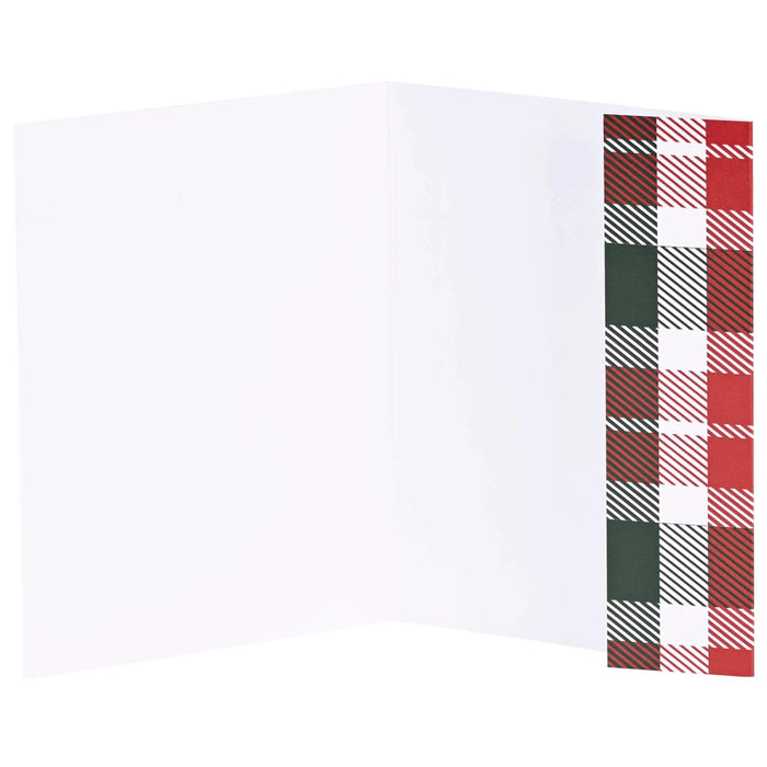 Christmas Money Card Wreath Plaid Set