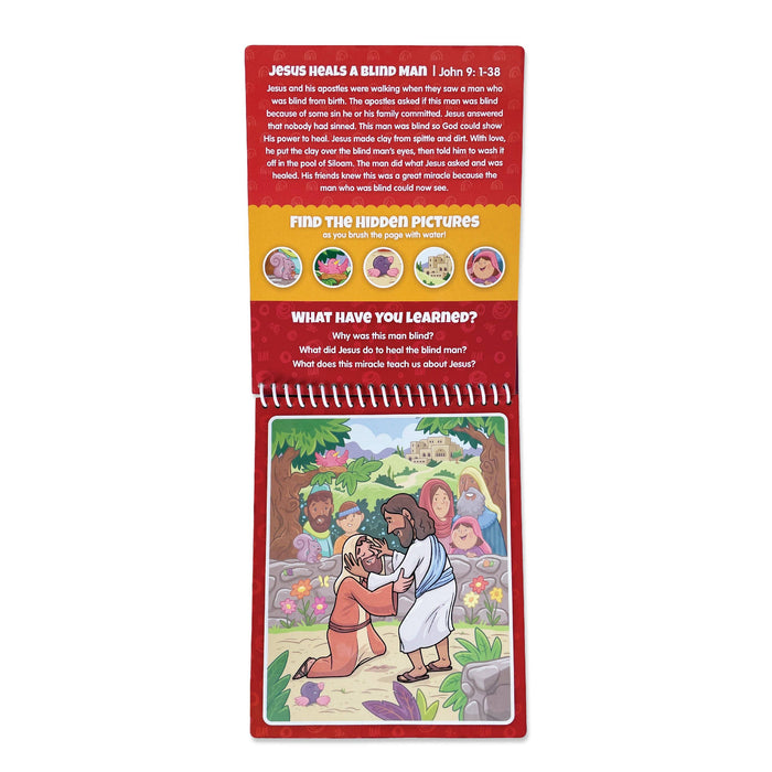 New Testament #2 Aqua Brush Activity Book, Reusable Travel Activity