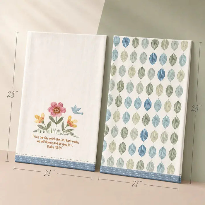 Tea Towel Set This Is the Day Ps. 118:24