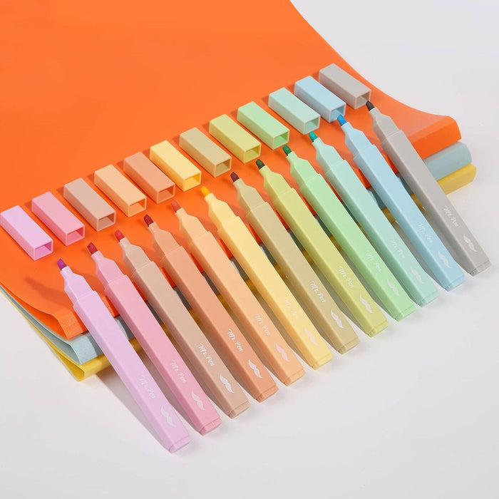 Aesthetic Highlighters, 12 pcs Soft