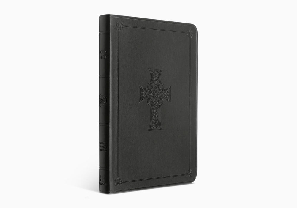 ESV Value Thinline Bible TruTone®, Charcoal, Celtic Cross Design