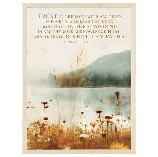 Trust In Lord Scene - Thin Frame Rectangle TFR1248 - Morning Star Christian Bookstores