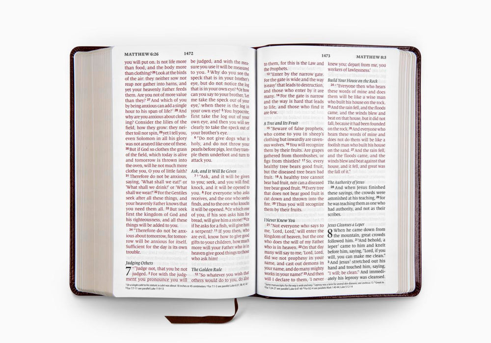 ESV Large Print Personal Size Bible, Red Letter, TruTone®, Mahogany