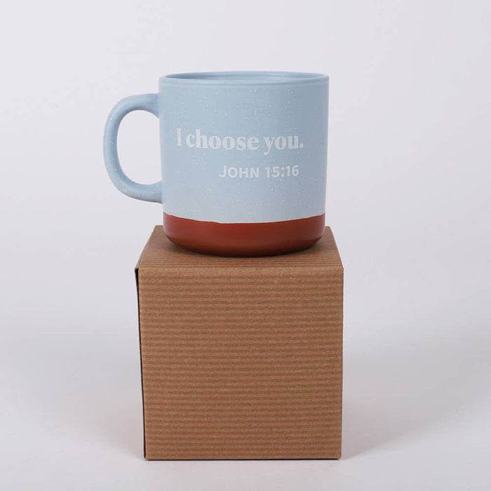 13 oz Mug - Chosen  - Light Blue - Morning Star Christian Bookstores