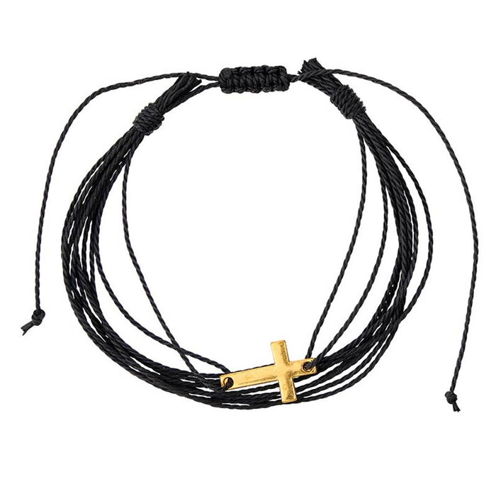 Multi - Strap Woven Bracelets Filled Display (24 pcs)