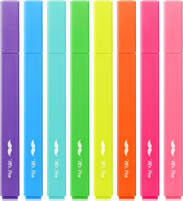 Mr. Pen Aesthetic Highlighters, 8 pcs Bright