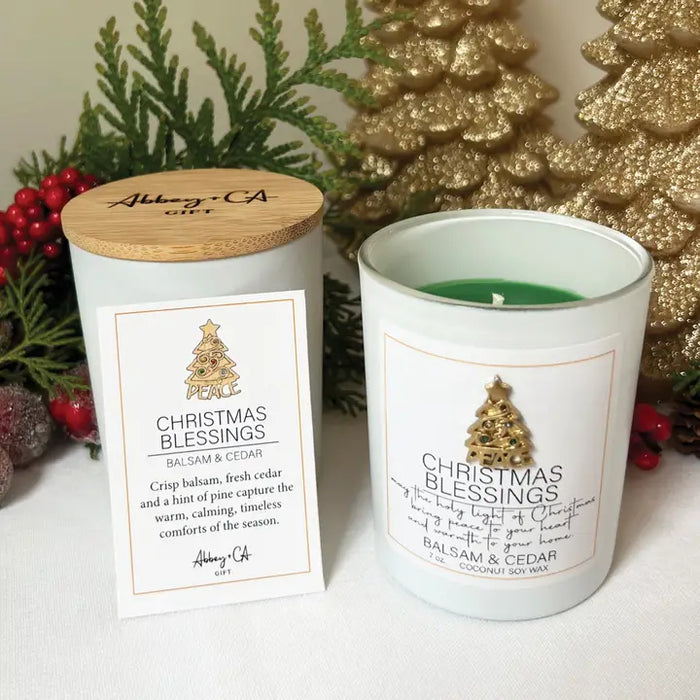 Christmas Blessings - Balsam & Cedar - Green Soy Candle