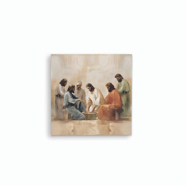 He Is Risen Collection Canvas - Jesus Washing