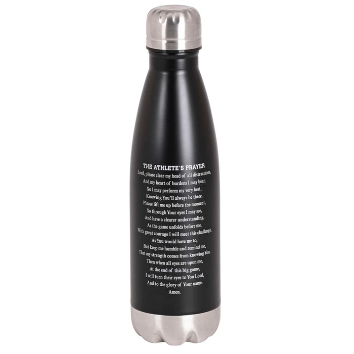 Water Bottle Jesus Name I Play Black