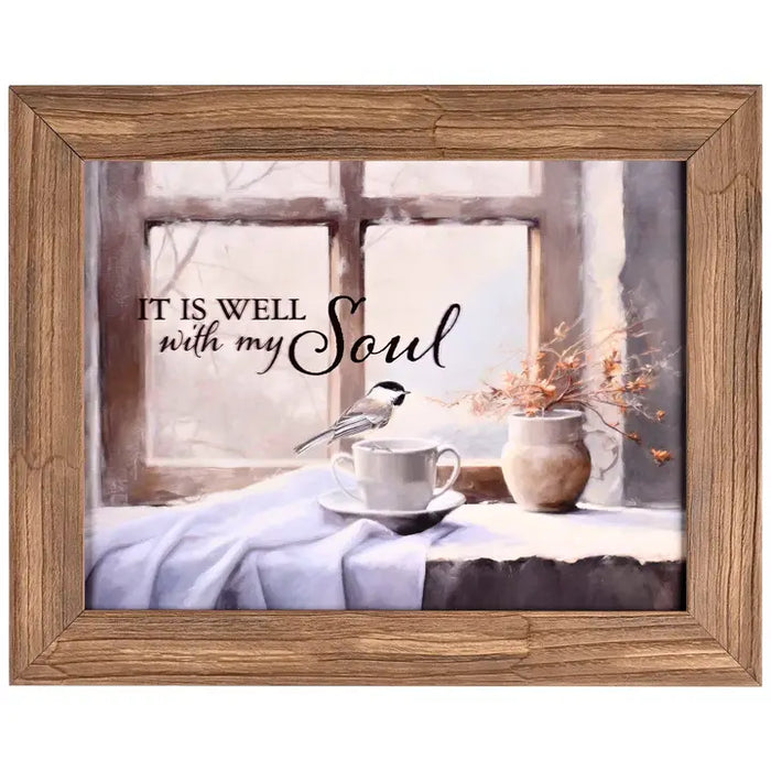 Framed Wall Art It Is Well with My Soul