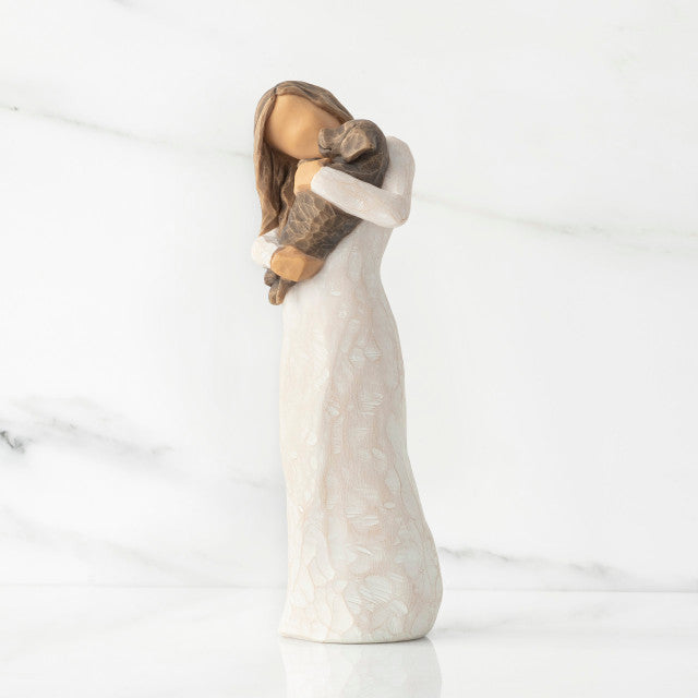 Adorable You w/ Dark Dog Willow Tree Figurine