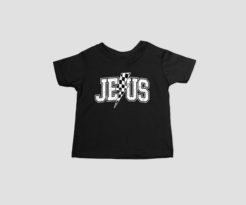 "Divine Power" Children's Tee: Jesus with Lightning Bolt