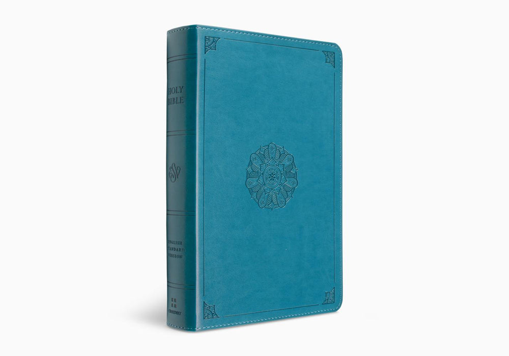 ESV Large Print Personal Size TruTone®, Deep Teal, Emblem Design