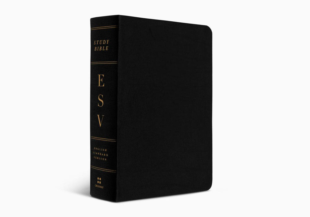 ESV Study Bible, Personal Size, Genuine Leather, Black