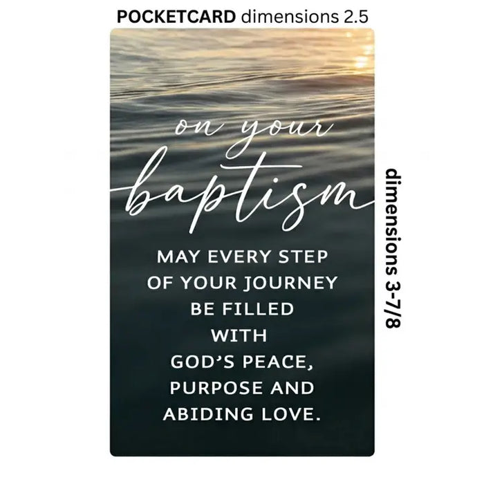 Pocketcard On Your Baptism